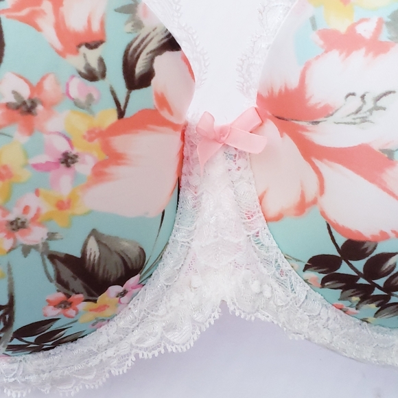 NWOT Victoria's Secret Dream Angels Hibiscus  /  Floral Print Bra - Picture 3 of 8